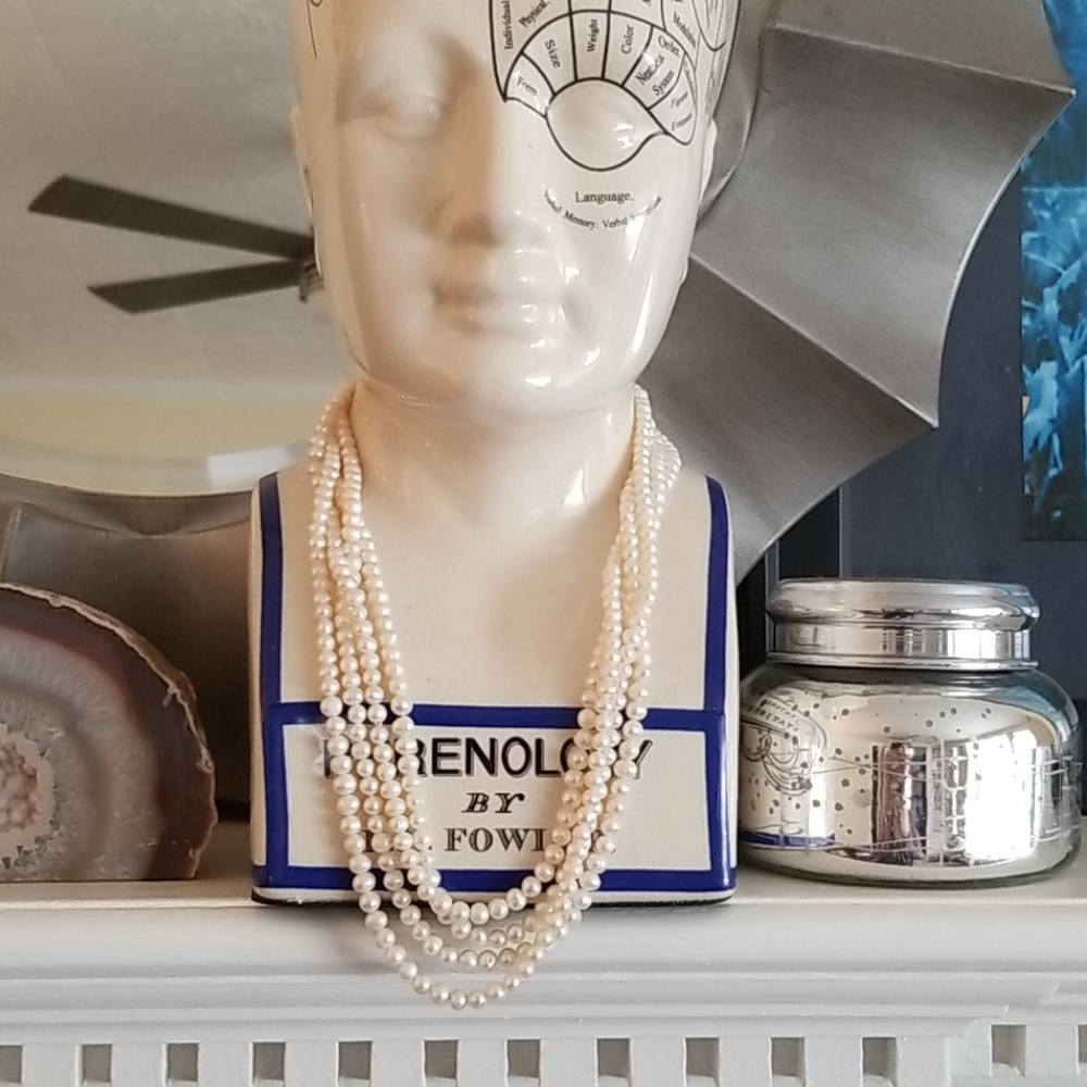 Super long real freshwater pearl necklace 100 inch